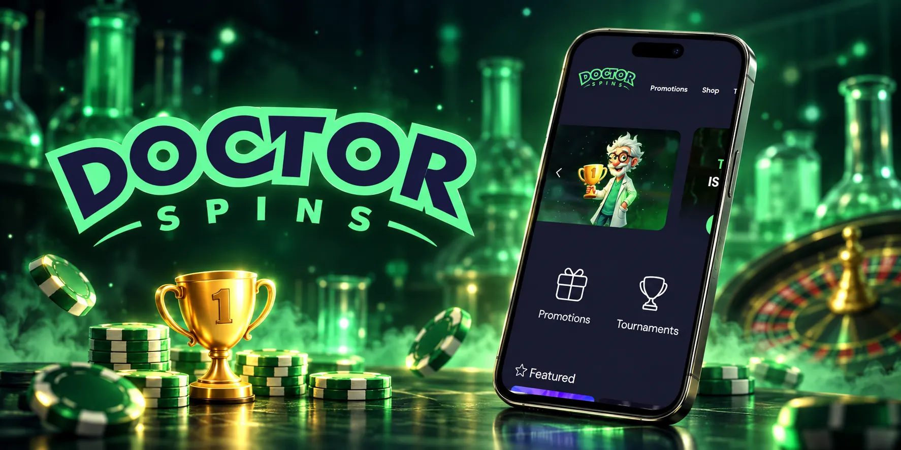 DoctorSpins Casino App Screenshot